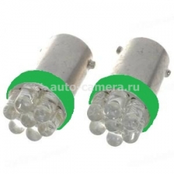 Светодиодные лампы T10-BA9S-7LED green